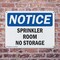 Signmission Sprinkler Room No Storage, 14 in W x Rectangle, Plastic OS-2PACK-NS-P-1014-L-18407 - alternate 3